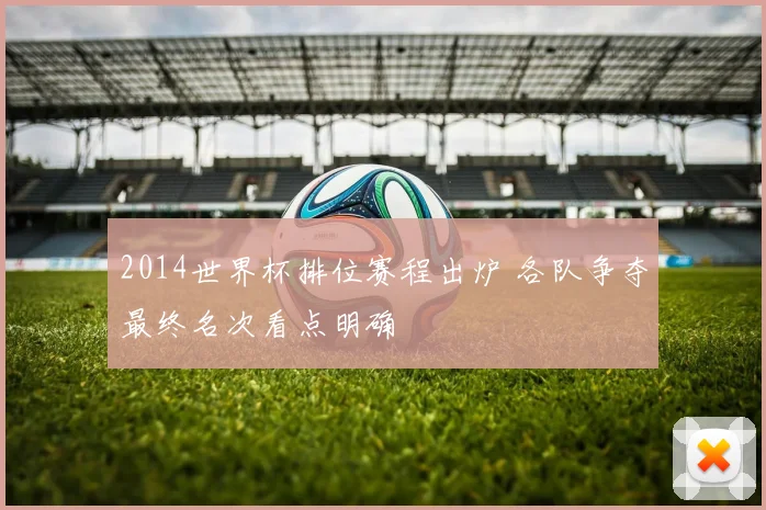 2014世界杯排位赛程出炉 各队争夺最终名次看点明确
